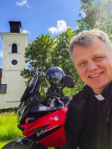 Mc-selfie Simtuna kyrka